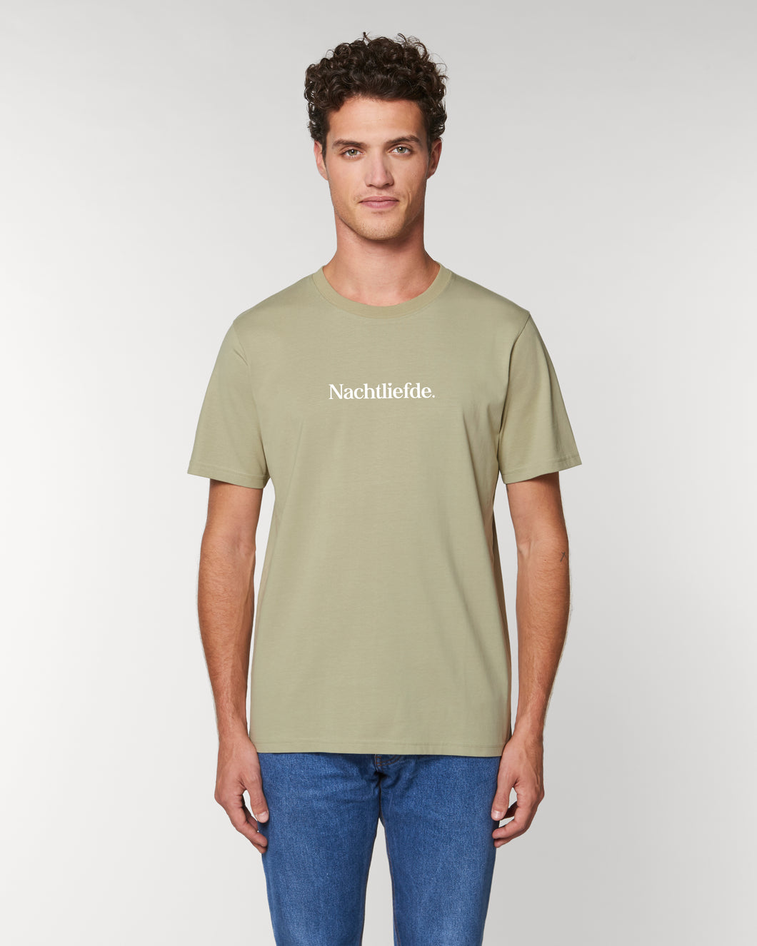 Nachtliefde Basic Unisex T-Shirt (Olive Green)